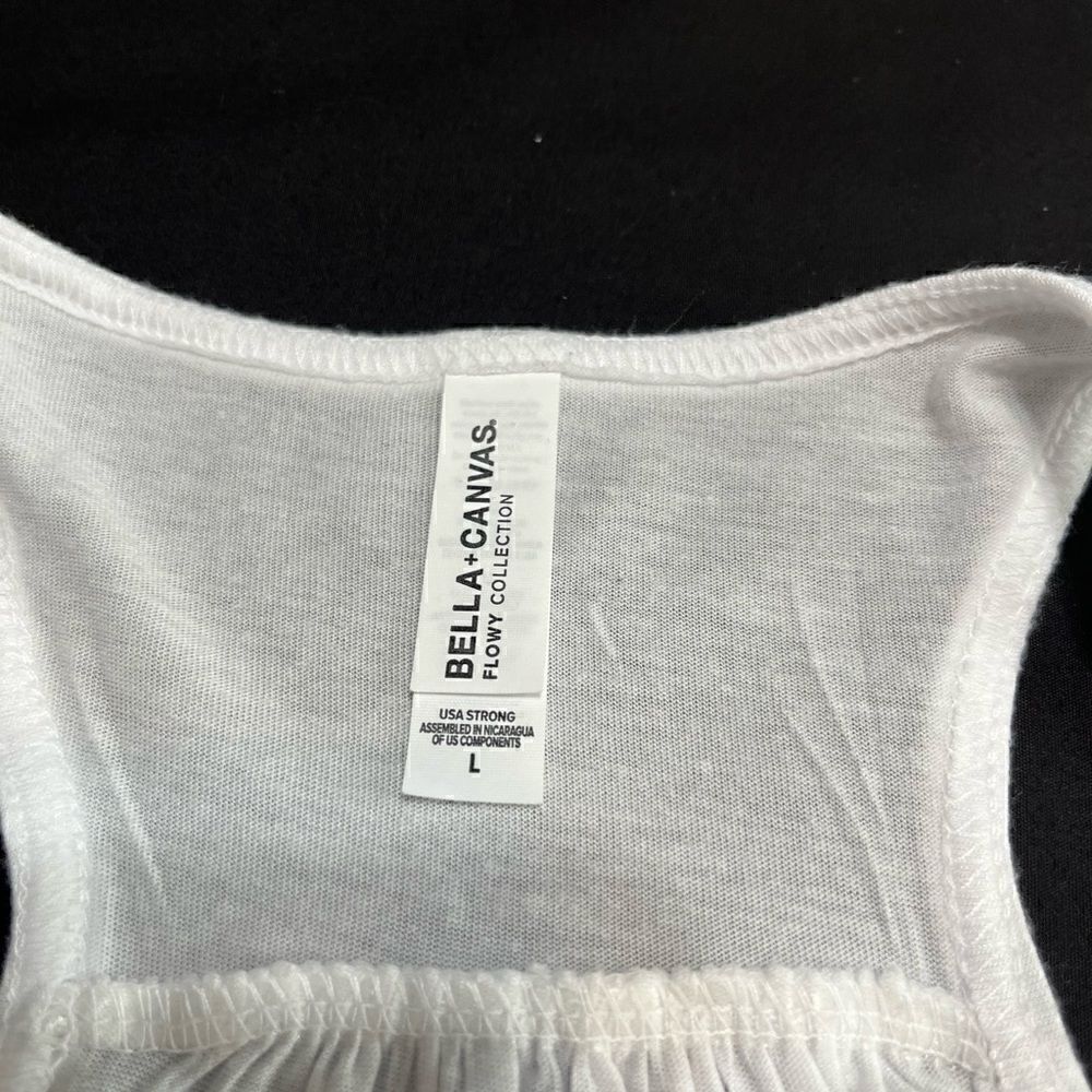 White Tank Top Size L - Picture 2 of 3